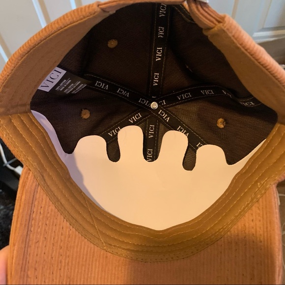 Vici corduroy baseball cap, camel brown, NWT - Picture 4 of 4